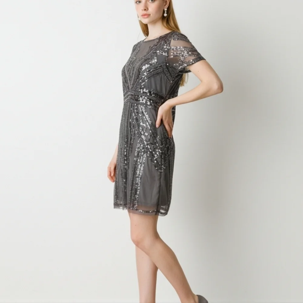 NWT. Vision For Innovation Beaded Dress -szL